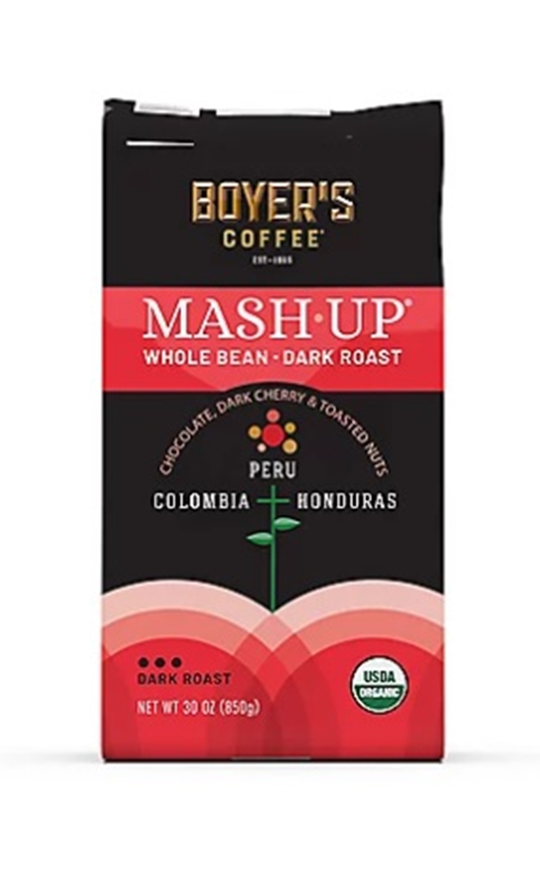 (image for) Boyer's Coffee Mash-Up Organic Whole Bean Coffee Dark Roast
